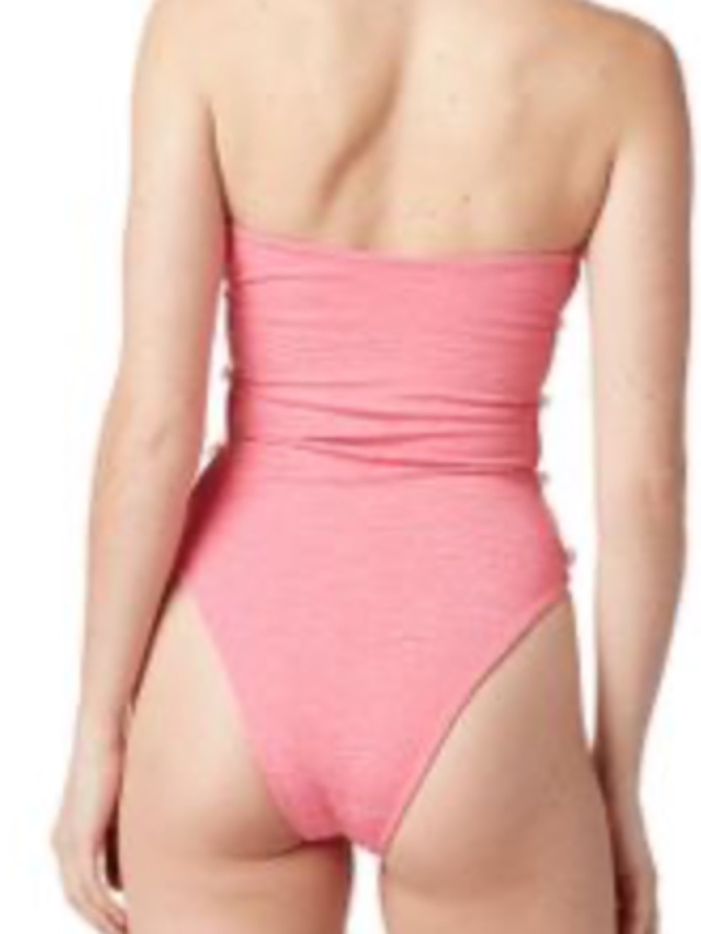 La Porte XS Stephanie jacquard one piece swimsuit bubblegum - Picture 2 of 9